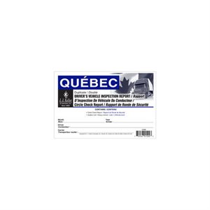 Driver's vehicle inspection QUEBEC
