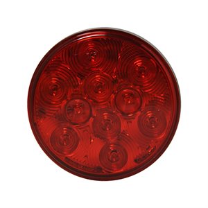 4" Red STT lamp, 24-LED 12-24 volt