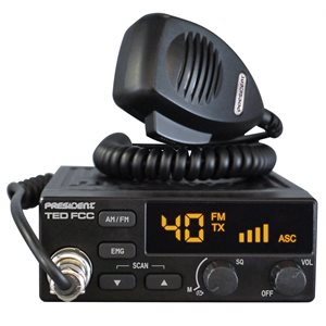 President TED FCC am / fm 12v CB radio